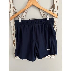 Nike Challenger 5" Brief-Lined Athletic Running  Shorts Navy Sz Small Navy Blue